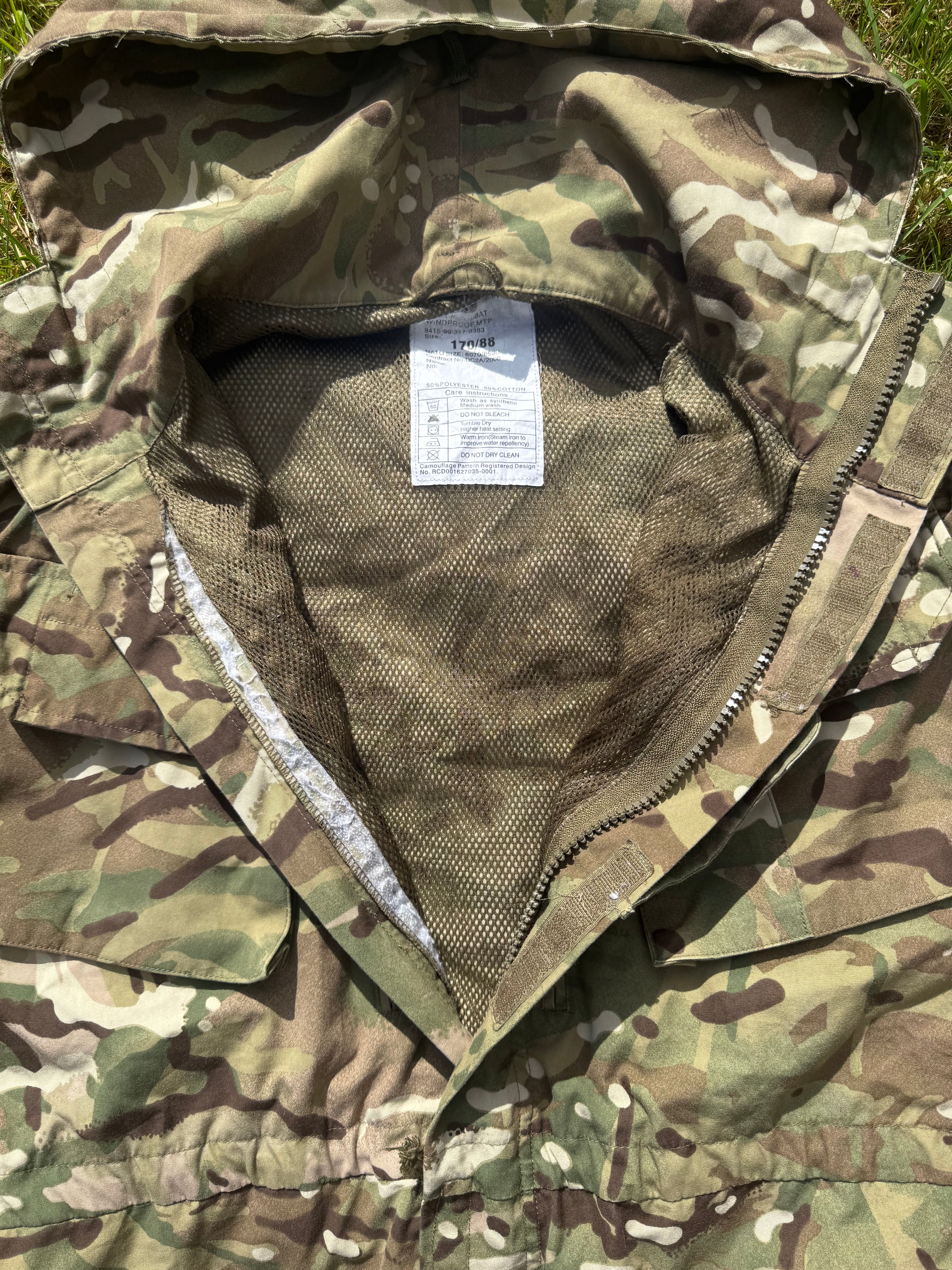 British Army MTP SMOCK 1 - Grade 1 - No Wire In Hood